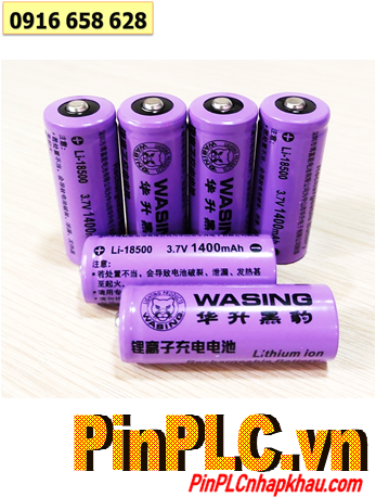 WASING Li-18500; Pin sạc 3.7v 18500 Wasing Li-18500 (1400mAh) (18mmx50mm) chính hãng